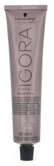 Schwarzkopf Igora Royal Absolutes Permanent Color Creme 60 ml 6-70 Schwarzkopf Igora Royal Absolutes Permanent Color Creme 60 ml 6-70