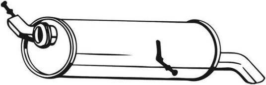 Bakre eksospotte BOSAL 190 141 Bakre eksospotte BOSAL 190 141