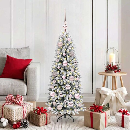  Kunstig juletre Hvit 53 x 53 x 120 cm PVC plast stål og PE