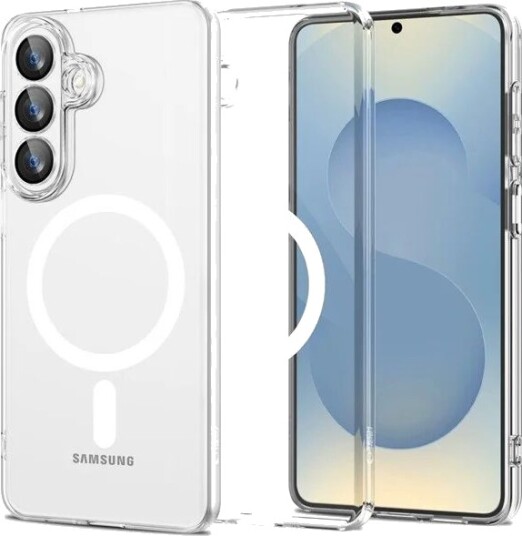 Tech-Protect FlexAir MagSafe Deksel til Samsung Galaxy S26+ Gjennomsiktig TPU