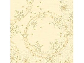 Serviet Duni 40X40 Cm 3-Lag Star Shine Cream,4 Pk X 250 Stk