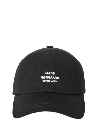 Mads Nørgaard Soft Twill Cash Cap - Black - ONE SIZE Mads Nørgaard Soft Twill Cash Cap - Black - ONE SIZE