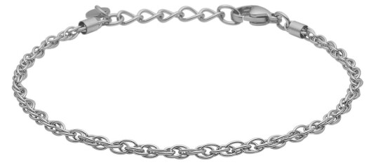 Tom Morris Double Link Chain Armbånd Rustfritt Stål TM00024 - Herre - Stainless Steel Tom Morris Double Link Chain Armbånd Rustfritt Stål TM00024 - Herre - Stainless Steel