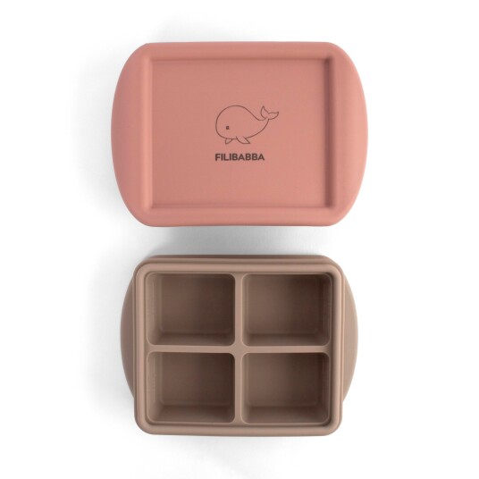 FILIBABBA Rose Mix Baby Food Freezer Tray 4x65 Ml 2 Pakning