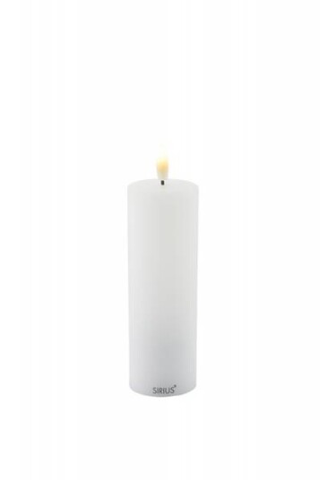 Sille Exclusive LED-lys, Ø50 H150, batteri, hvit