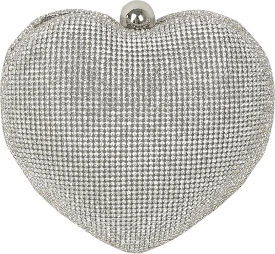 HVISK Heart Case Rhinestones Silver ONE SIZE