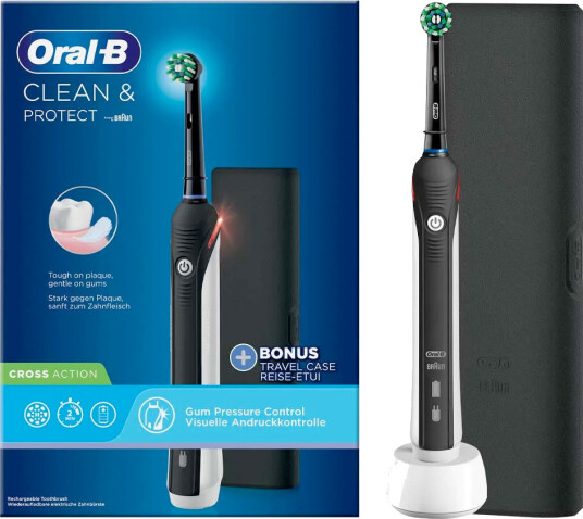 Oral-B Pro 2 2000 CrossAction Elektrisk Tannbørste med Etui