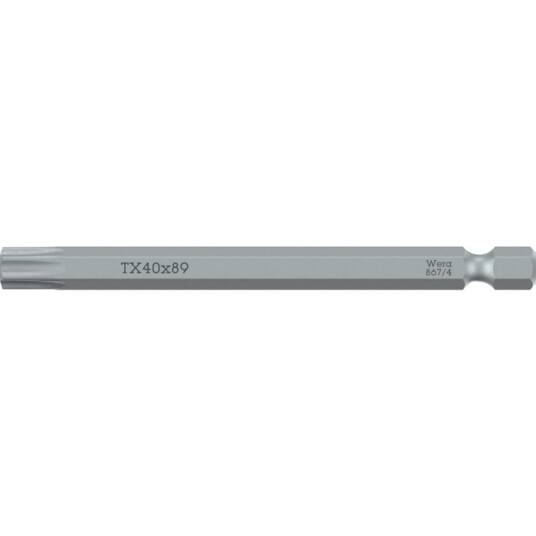 Wera 867/4 Z TORX® Bits. TX 8 x 89 mm Wera 867/4 Z TORX® Bits. TX 8 x 89 mm
