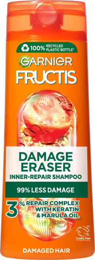 Garnier Fructis Damage Eraser Styrkende Sjampo 250ml for Skadet Hår