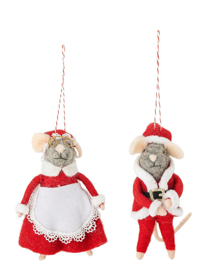 Bloomingville Peo Ornament - Red - H12CM Bloomingville Peo Ornament - Red - H12CM