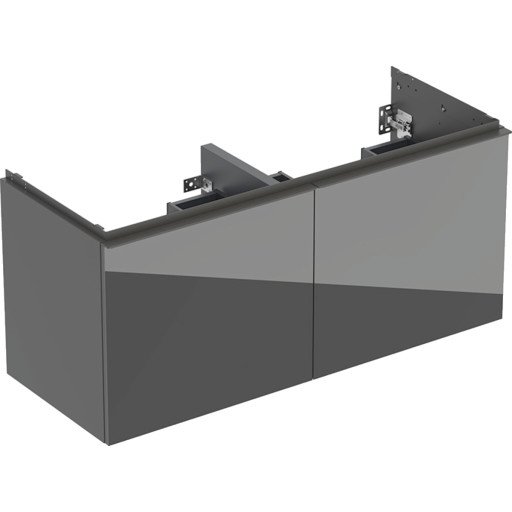 Geberit Acanto servantskap 118,4x47,5 cm grått glass