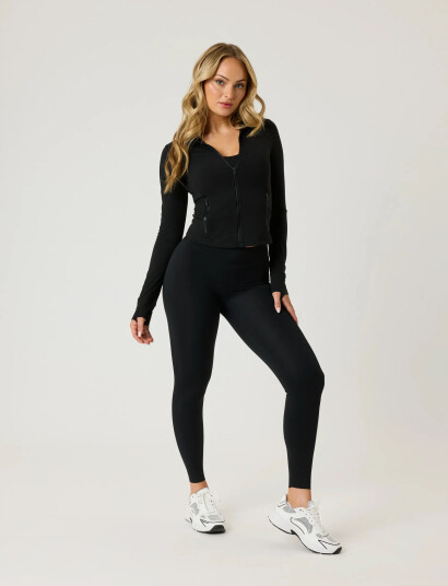 Björn Borg Alice Stenlöf Soft Zip Midlayer   Black   XXL