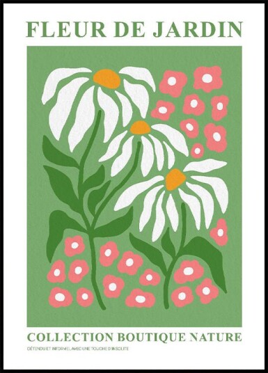 Fleur de Jardin Botanique v2 Plakat Plakat / 30x40cm