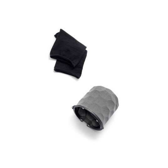 Rycote Nano Shield Single Tube Section Størrelse B med både grå og sorte strømper. 