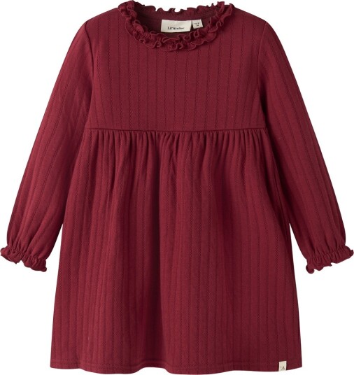 Lil" Atelier Kjole   NmfRiver   Sykkelrød   Lil Atelier   6 år (116)   Kjole Bordeaux