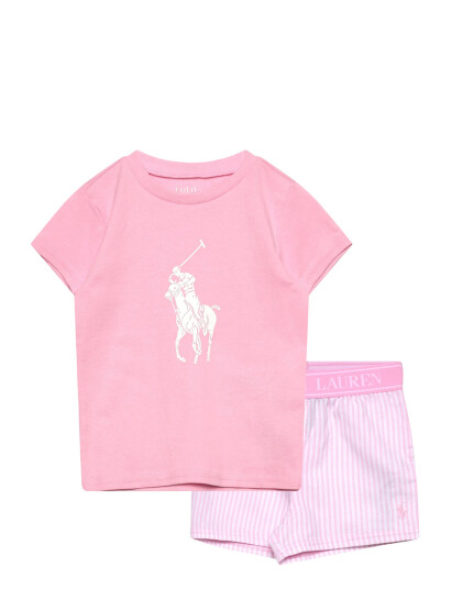 Ralph Lauren Kids S5 Sleepwear Short Set Pink 104/110