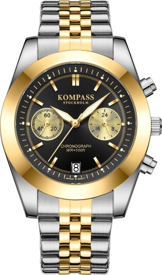 Kompass Navigator Chrono Silver Gold Black