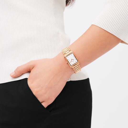 Daniel Wellington DW Watch Bound 3-Link Rose Gold 35x24mm Daniel Wellington DW Watch Bound 3-Link Rose Gold 35x24mm
