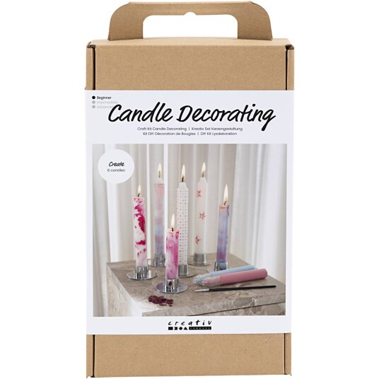 Craft Kit Candle Decorating Decorated Taper Candles 977742