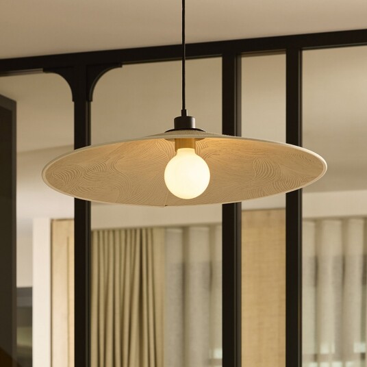 Pendellampe MARKET SET Gatsby dimmbar Beige Spisestue Stoff / Tekstil Design 8 Beige