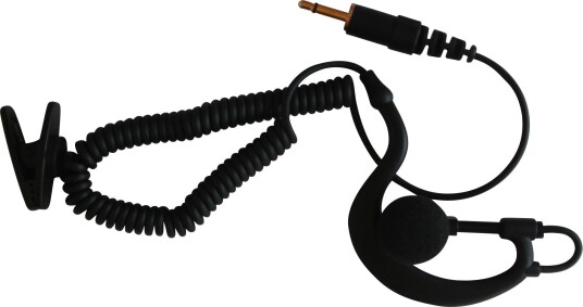 Lafayette Ørepropp In-Ear Earhook Black