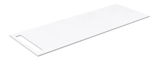 Korsbakken Benkeplate HPL med Håndkleholder Hvit Matt / 1 Side 130cm Korsbakken Benkeplate HPL med Håndkleholder Hvit Matt / 1 Side 130cm
