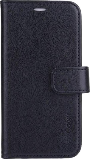RADICOVER Strålebeskyttelse Mobilveske PU iPhone 13 Mini Flipcover Svart RFID