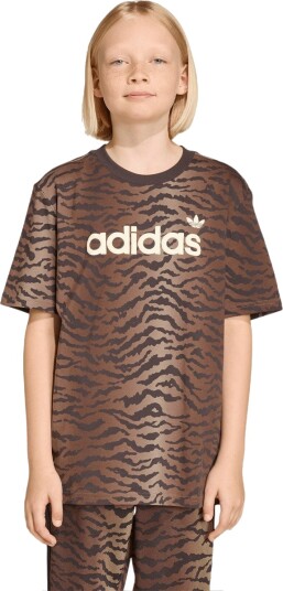 Adidas Originals Loose AOP T skjorte Barn Brun 152