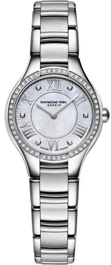 Raymond Weil Dameklokke 5124 S2S 00966 Noemia Hvit/Stål Ø24 mm