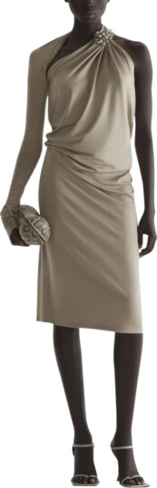 Mugler Dame Kjoler Beige M, Mugler Dame Kjoler Beige M,