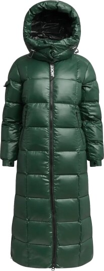 JACK1T Ez Boxed Ultra Long Puffer Lux   EMERALD/BLACK   S
