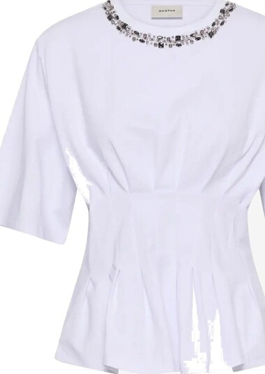 Gestuz Gzinez Deco Tee   BRIGHT WHITE   XS