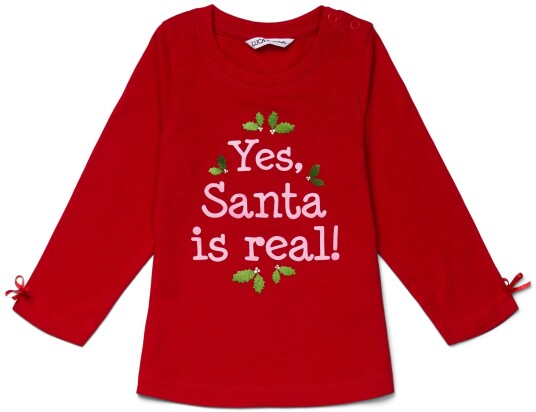 Luca &  Lola Topp Santa Is Real Red 74