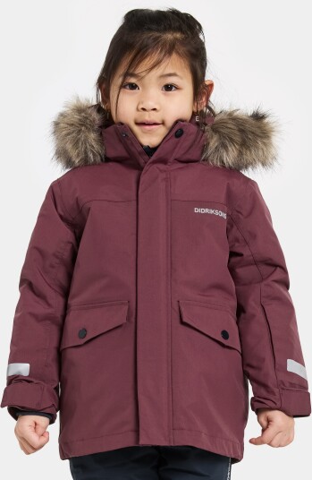 Didriksons Kids" Bjärven Parka 4 Anemon Red 120 Didriksons Kids" Bjärven Parka 4 Anemon Red 120