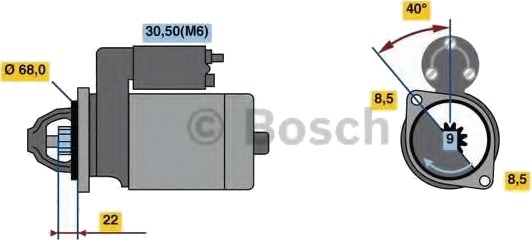 BOSCH 0 986 023 660 Starter