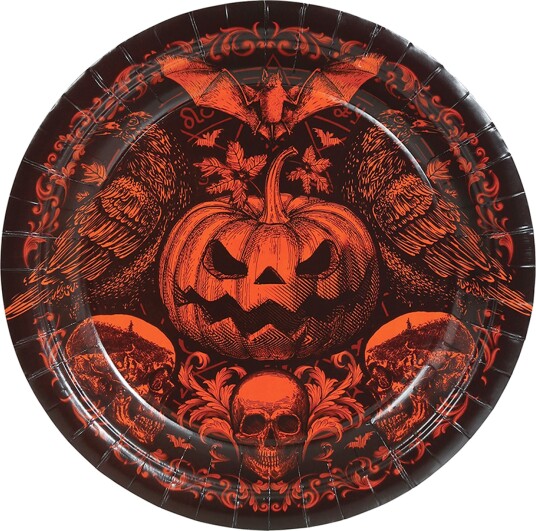 Fiestas Guirca Papptallerken Gothic Gresskar 6-pakning 26925
