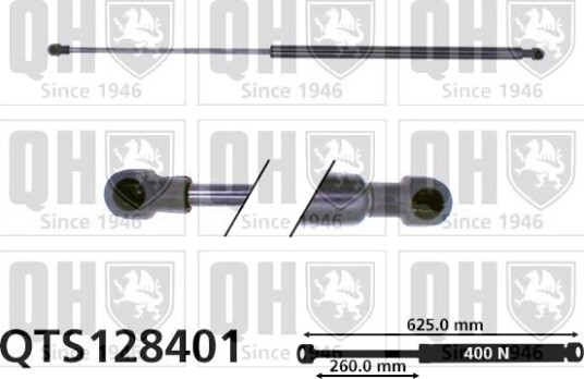 QUINTON HAZELL QTS128401 Baklukedemper