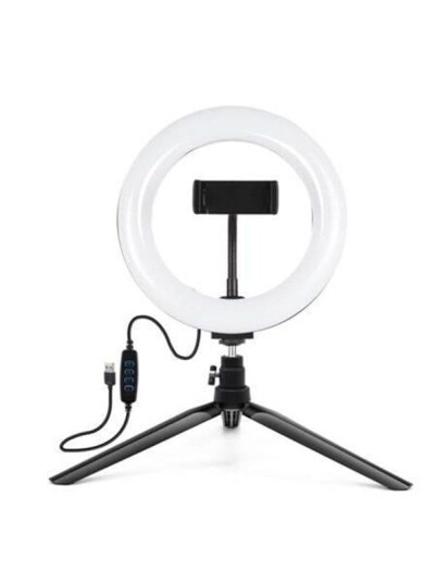 Puluz Tripod Mount with 20cm LED Ring Vlogging Puluz Tripod Mount with 20cm LED Ring Vlogging