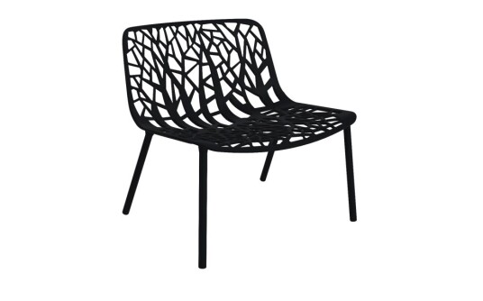 Fast Forest lounge lenestol Svart