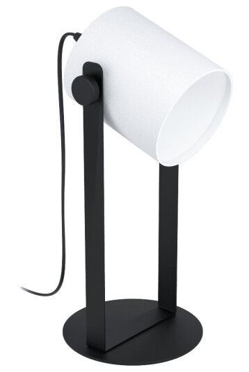 Ms Belysning Hornwood Bordlampe E27 Sort/Hvit Ms Belysning Hornwood Bordlampe E27 Sort/Hvit
