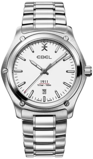 Ebel 1911 Herreklokke 1216607 Hvit/Stål Ø42 mm Ebel 1911 Herreklokke 1216607 Hvit/Stål Ø42 mm