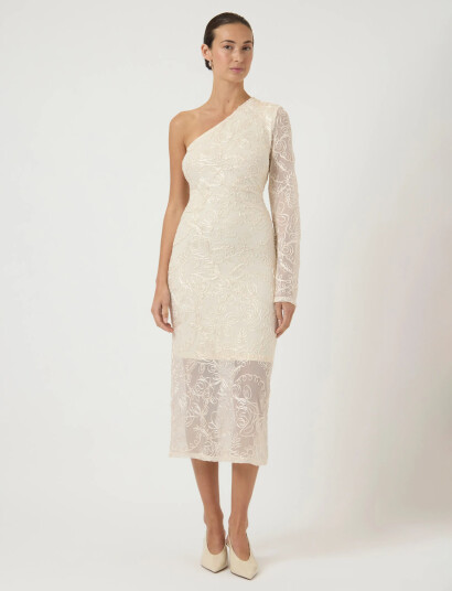 Yas Yasflorina Os Dress Celeb Cream XL Yas Yasflorina Os Dress Celeb Cream XL