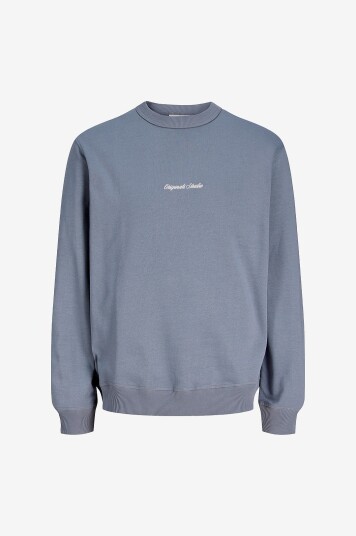 Jack & Jones Junior Collegegenser Jornorrebro Emb Sweat Crew Blå