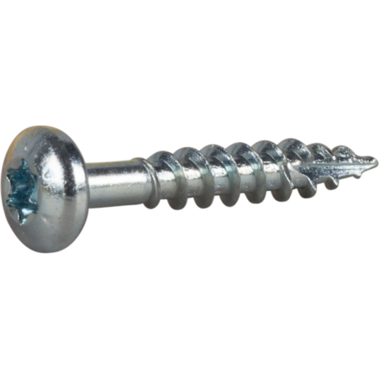Essve Treskrue Essdrive Panhode Torx Stål Ø: 4mm L: 25mm Blankforsinket Ant: 20stk