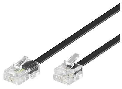 MicroConnect RJ11-RJ45 1M M/M Black MicroConnect RJ11-RJ45 1M M/M Black