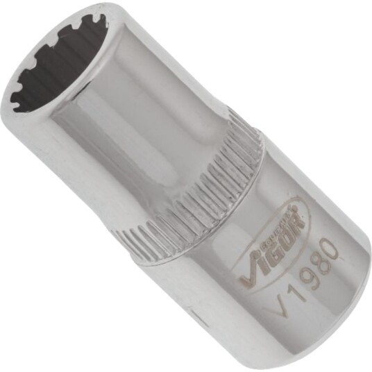 Vigor V1980, Stikkontakt, 1/4", Metrisk, 1 Hoder, 7 Mm, 2,5 Cm Vigor V1980, Stikkontakt, 1/4", Metrisk, 1 Hoder, 7 Mm, 2,5 Cm