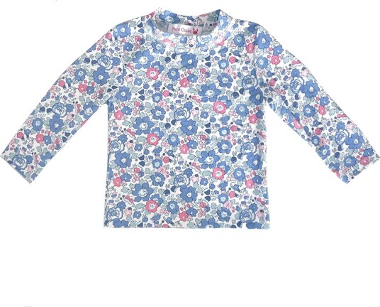 Petit Crabe Badetop Sydney Betsy m. Blomster Petit Crabe 9 10 år 134 140 Badetøy