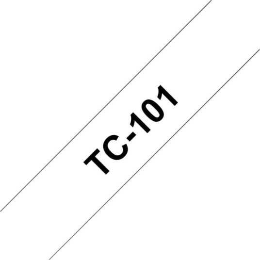 Brother Svart Gjennomsiktig Rull 1,2 Cm X 7,7 M 1 Stk Skriverteip TC101 Brother Svart Gjennomsiktig Rull 1,2 Cm X 7,7 M 1 Stk Skriverteip TC101