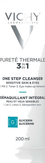 Vichy Purete Thermale 3-in-1 One Step Cleanser Sensitive Skin 200 ml Vichy Purete Thermale 3-in-1 One Step Cleanser Sensitive Skin 200 ml