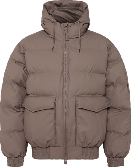 Rains Alta Bomber Puffer Jacket W3T3 Grey XS Rains Alta Bomber Puffer Jacket W3T3 Grey XS
